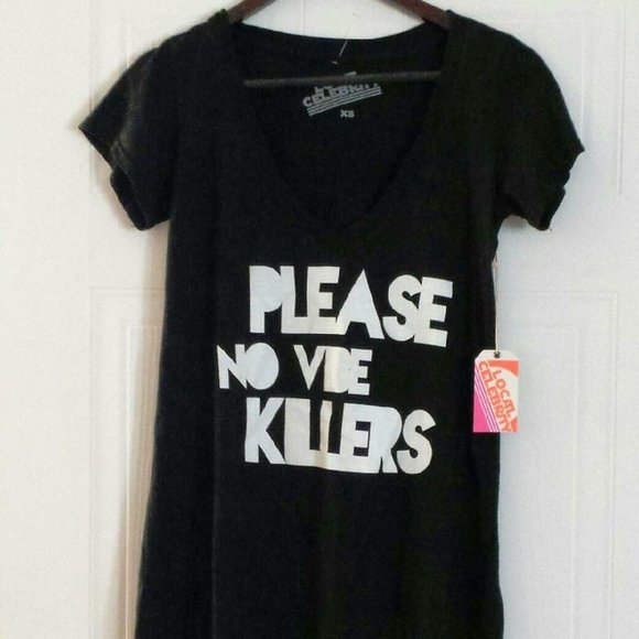 Local Celebrity Please No Vibe Killers Tee - Picture 2 of 2